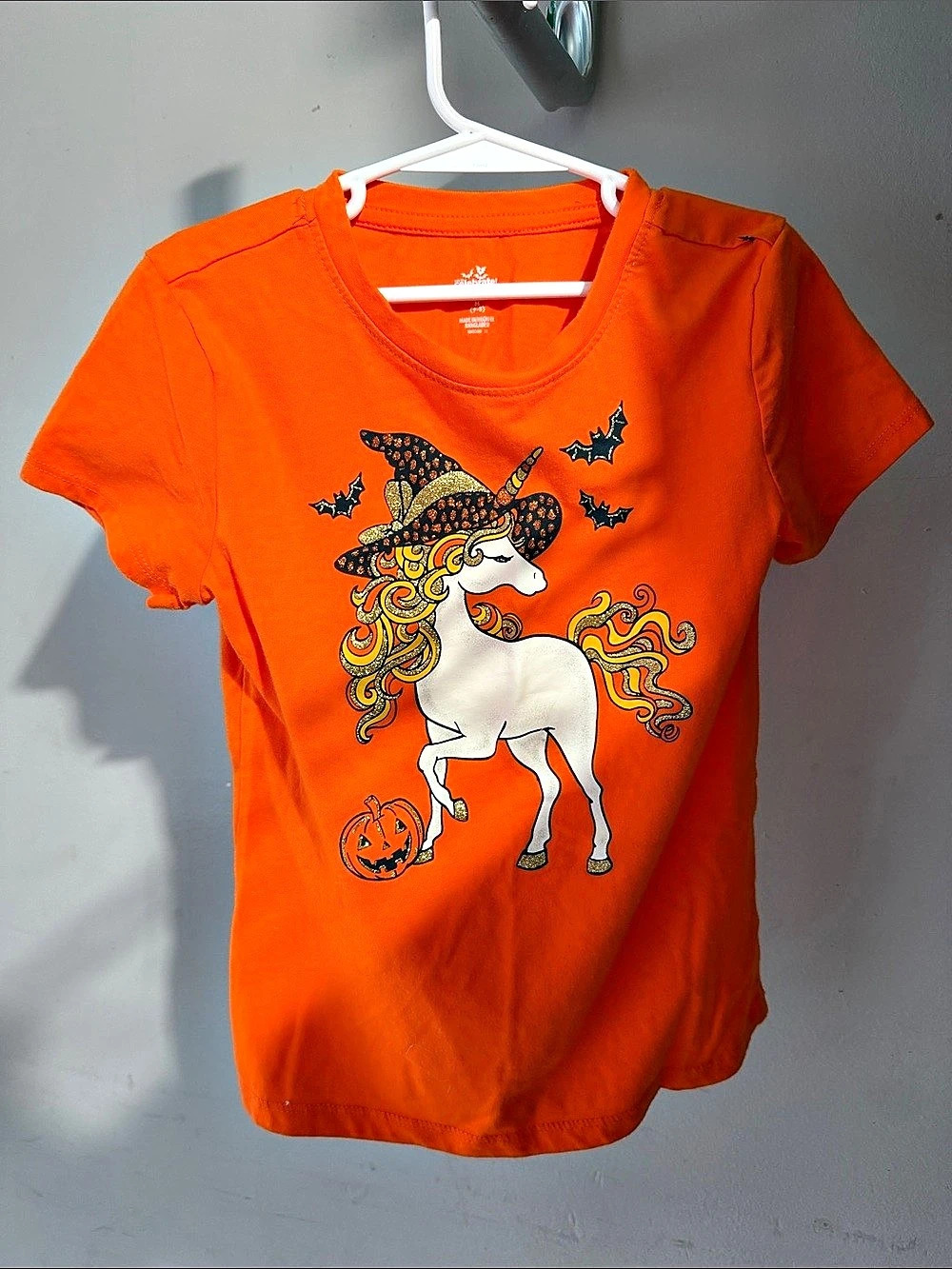 Halloween Unicorn Tee Girls Medium (7-8) by Celebrate